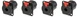 (4 PACK) NEUTRIK NJ3FP6C-BAG 1/4" Female TS or TRS Locking Panel Mount - BLK/SLV