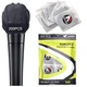 200 PCS (100 Pack) Microphone Hygiene Covers Disposable Non-Woven Handheld Mic