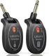 LEKATO Wireless Guitar System Rechargeable UHF Transmitter Black 