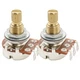 Musiclily Pro 2 Pieces Brass Thread Mini Metric A1 Meg Audio Taper Potentiometer