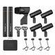 Devilclaw 7-Piece Wired Dynamic Drum Mic Kit Full Metal Wired Dynamic Mic Set...