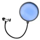 Seismic Audio - Flexible Microphone Wind Screen Studio Mic Pop Filter Blue