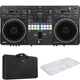 Pioneer DJ DDJ-REV5 4-deck DJ Controller with CTRL Case and Decksaver