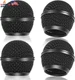 Facmogu 4PCS Black Microphone Ball Head Mesh Grill, SM58 Style Brushed Nickel Re