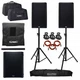 (2) QSC K12.2 12" 2000W Powered Speakers + QSC KS118 18" Subwoofer K12