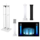 (1) Rockville White Adjustable Totem Stand For Carvin LM15A 15" Speaker