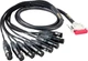 Mogami GOLD DB25-XLRF-15 8-Ch 15ft DB25 XLR Female Studio Snake Cable