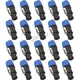 20Pack 4Pole Speakon Twist Lock Plug Neutrik NL4FC NLT4X Audio Speaker Connector