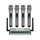 XTUGA UF4600 4 Channel UHF Wireless Microphone System Cordless Microphone wit...