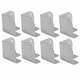 Silver Metal Corners for Front of PA Speakers and Subwoofer Cabinets - 8 Pack