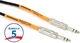 Pro Co BP-3 Excellines Balanced Patch Cable - 1/4-inch TRS Male to 1/4-inch TRS