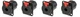 (4 PACK) NEUTRIK NJ3FP6C-B 1/4" Female TS or TRS Locking Panel Mount - BLK/GOLD