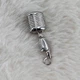 Shure 55SH 3D Silver Tone Microphone Lapel Pin Tie Tack
