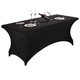 LZY Spandex Fitted Stretch Table Cover for 6 ft or 4ft or 8ft Folding Table, ...