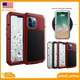 For iPhone 14 Pro Max 13 Mini 15 7 SE 3rd Shockproof Aluminum Gorilla Glass Case