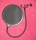 Rockville RockPop Double Screen Recording Mic Pop Filter w/Metal Gooseneck Clamp