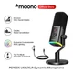 maono PD100X Dynamic Microphone.Software Noise Reduction Included.RGB gaming T