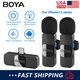 BOYA BY-V Wireless Lavalier Microphone for Android/iPhone, Plug & Play 2.4Ghz
