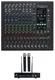 Mackie ONYX12 12-Channel Analog Mixer w/USB/3-Band EQ+Bluetooth+Wireless Mics