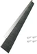 2 Pcs 3'' PP Hair Aluminum Durable Door Brush Sweep Seal Sliding Door Brush Seal