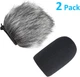 SUNMON Windscreen and Foam Cover, 2-Pk Microphone Wind Muff for Audio NEW (5B)