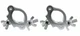 2) Chauvet DJ CLP-15N Narrow 360 Degree Lighting Clamp for 2" Truss Up To 330lb