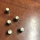 5x Genuine OEM White Mixer Knob For Mackie Mixer from SR32-4-VLZ Mixing Board