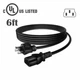 AC Power Cord Cable For Technical Pro MM3000 Powered Microphone Mixer Amplifier