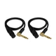 Audio 2000s 2 Pack 3 Feet XLR Female to 1/4 inch TRS Right Angle E20103-2Pack