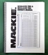 Mackie SR32-4 VLZ Pro Instruction Manual: Full Color with Protective Covers!