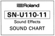 Roland SN-U110-11 Sound Effects Chart Reformatted Print-Out