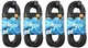 (4) Technical Pro CQS-1225 25' Ft 12 Gauge 1/4'' to Speakon Pro Speaker Cables