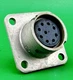 AMPHENOL 165-16  9-Pin FEMALE Mil Spec Areospace Pannel Connector ~ NOS
