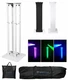 Rockville RTP32W Church Stage Design Moving Head Light Totem Stand in White