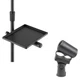 u-mount Mic Stand Utility Tray + Shock-Mount Dynamic Mic Clip Vocal Studio Bundl