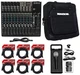 Mackie 1402VLZ4 14 Channel Compact Pro Studio Mixer+Travel Bag+(6) XLR Cables