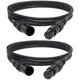 CNCESS CESS-193-6fx2 4 Pin XLR Female to Male Cable - Flexible Microphone Cab...