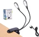 TEECOO Music Stand Light, 1/2/4/10 Pack Clip on LED Book 1 Pack, Black 
