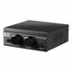 200W 70V 2-Zone Speaker Selector w/ Volume Control, Daisy Chain Pass Through OSD