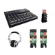 Bundle of Mackie Mix12FX 12-Channel Mixer + Headphones, Cables, Tie