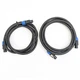 Neutrik NL4FC SpeakON Cable Pair &ndash; Two 10ft 4-Pole Cables
