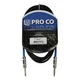 Pro Co EG10 10' Excellines 1/4 TS Instrument Cable