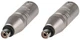 (2) Two Genuine NEUTRIK NA2MPMF - 3 Pin XLR Male to RCA Female Phono Adapter