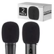 Geekria Foam Windscreen for Shure SM57,  PGA81-LC (Black / 2 Pack)