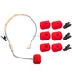 6 Pcs Mic Covers + 3 Clips for Shure SM31 PGA31 Microphone, RK379 RK377 Headsets