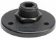 Shure A12B 5/8 Mounting Flange for Gooseneck or Shaft Mic Mount, Matte Black