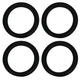 Fielect 10 Inch Speaker Foam Edge Surround Rings 10 4pcs, Black 