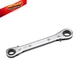 uxcell Reversible 1/2" x 9/16", Silver With Chrome and Black Accents 