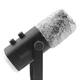 LEFXMOPHY Windscreen for FIFINE AM8 Microphone, Grey Furry Wind Muff Pop Filter