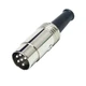 Switchcraft 6 Pin Straight Din Plug 240 Degree. 12BL6M. Shielded Cable Connector